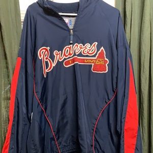 Vintage Majestic Atlanta Braves Performance Team Jacket